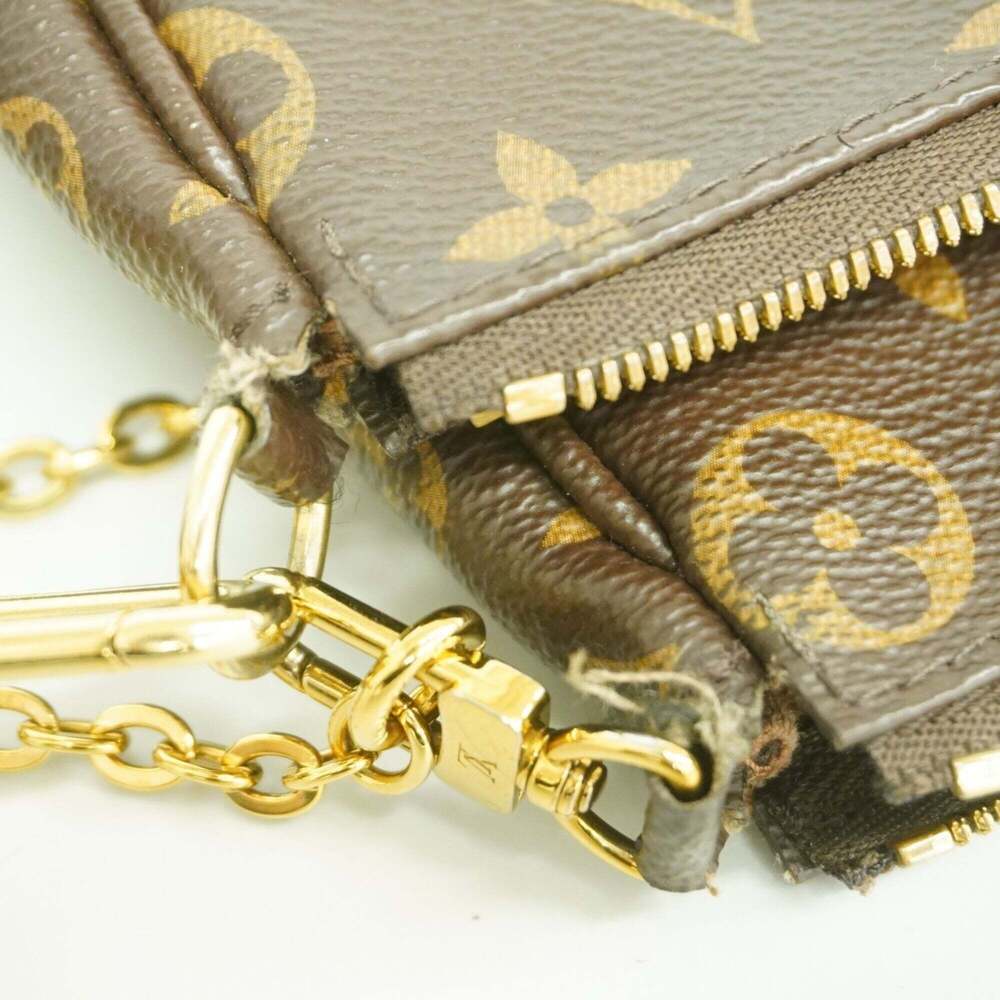 LOUIS VUITTON Authentic Brown Monogram Pochette Shoulder Bag - Picture 8 of 11
